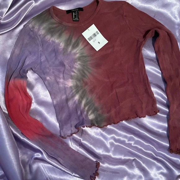 Forever 21 tie dye longsleeve - Picture 2 of 4